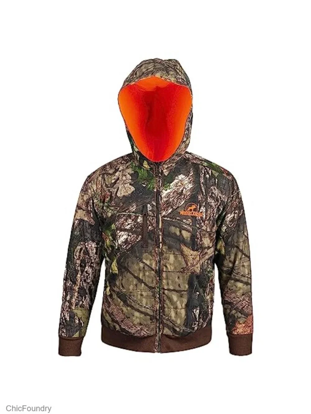 Kids Reversible Full Zip Hoodie Hunting Camo Jacket
